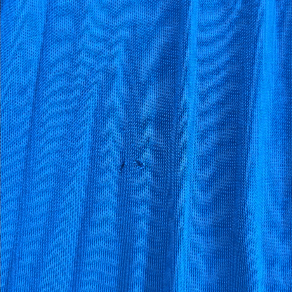 Turquoise Blue V-Neck Sleeveless Summer Dress - Picture 3 of 4